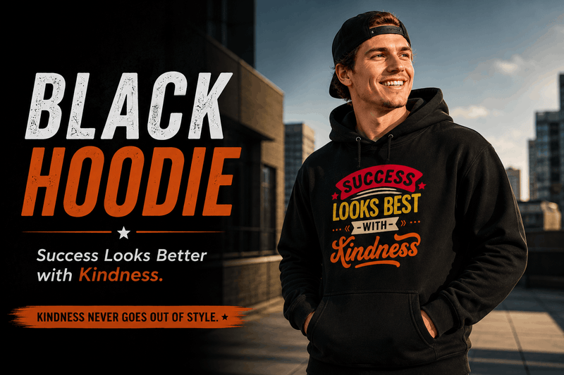 black hoodie