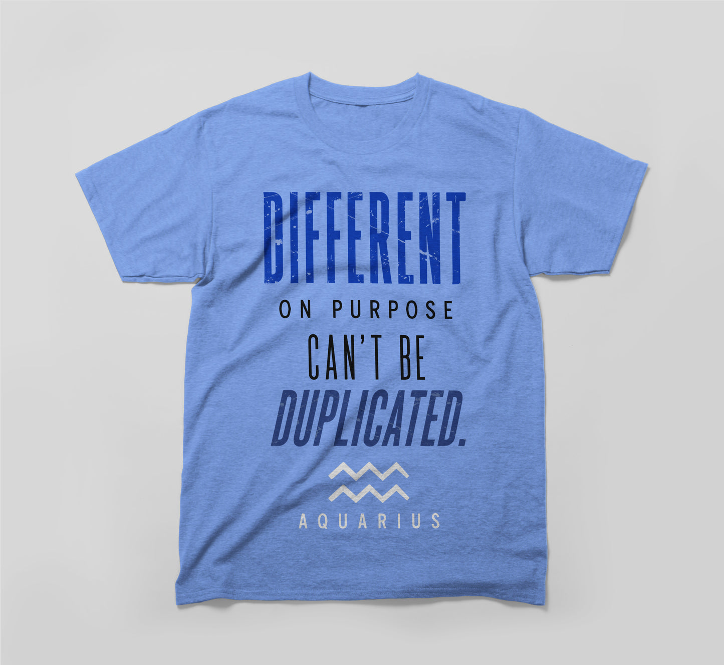aquarius zodiac shirt - different on purpose