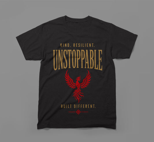Kind. Resilient. Unstoppable. Built Different T-Shirt