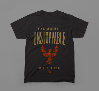 Kind. Resilient. Unstoppable. Built Different T-Shirt