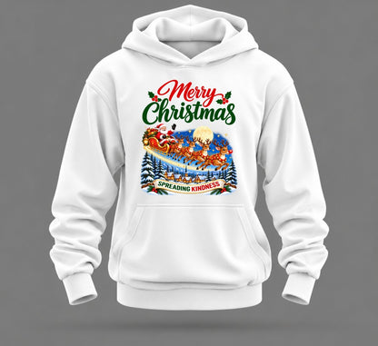 Merry Christmas Hoodie – Santa Spreading Kindness