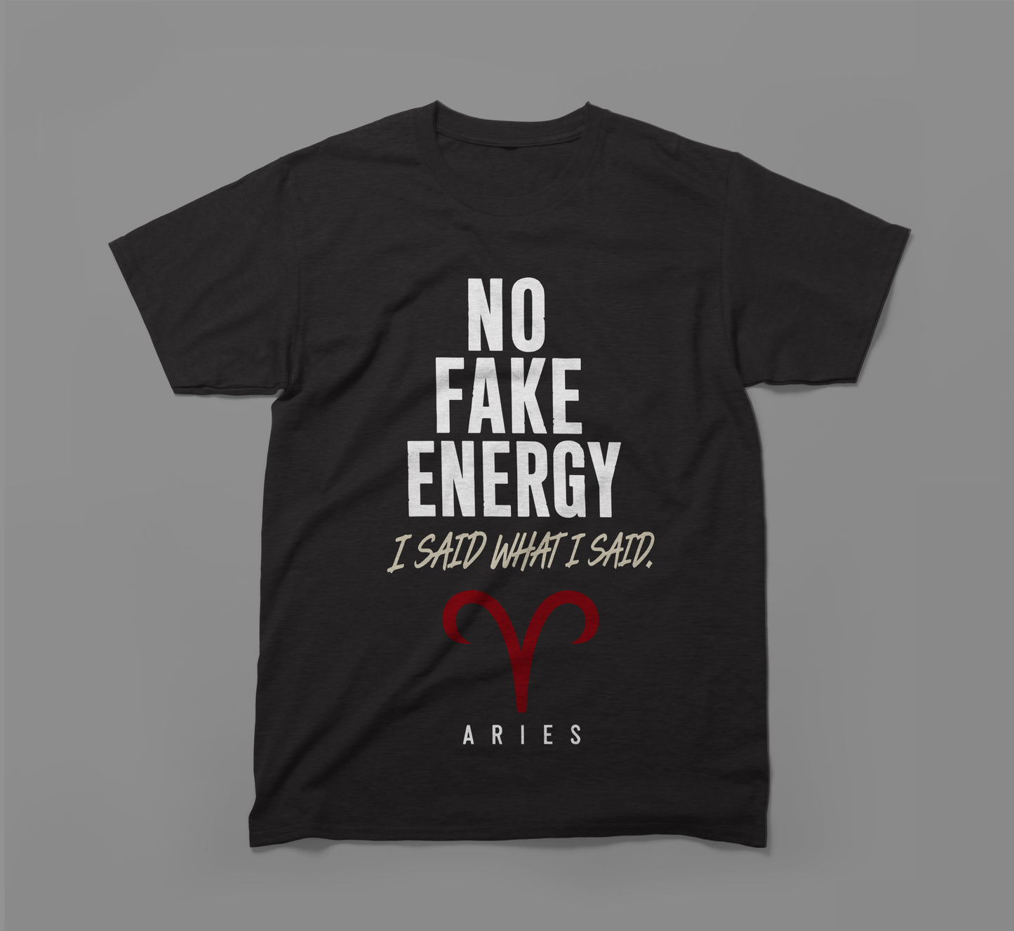 aries zodiac shirt - no fake energy
