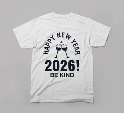 Happy New Year 2026 White (Glasses)
