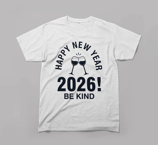 Happy New Year 2026 White (Glasses)