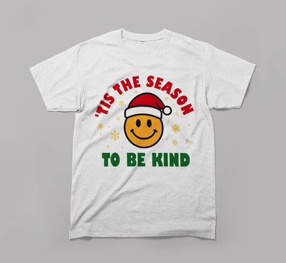 Tis The Season Santa Snowflakes Green